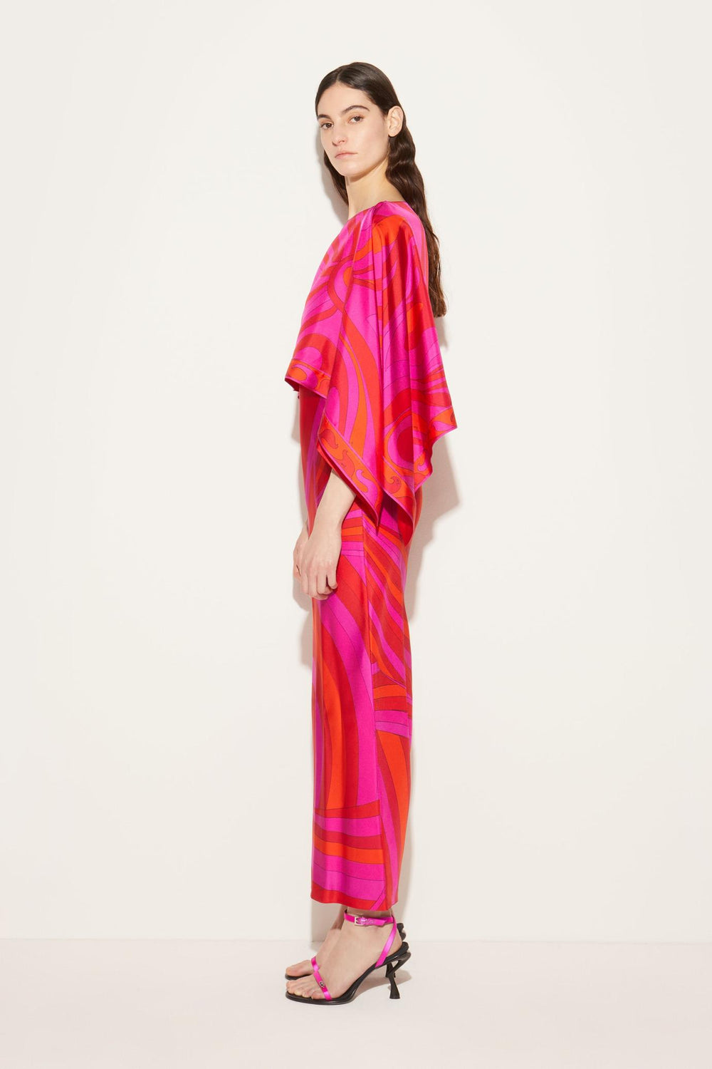 PUCCI Dresses | Women Iride And Marmo-Print Silk-Twill Dress