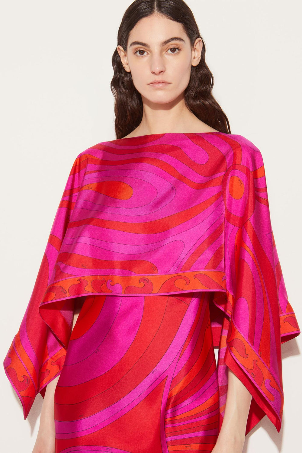 PUCCI Dresses | Women Iride And Marmo-Print Silk-Twill Dress