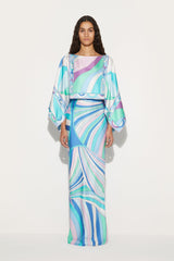 PUCCI Dresses | Women Iride And Pesci-Print Silk-Twill Dress