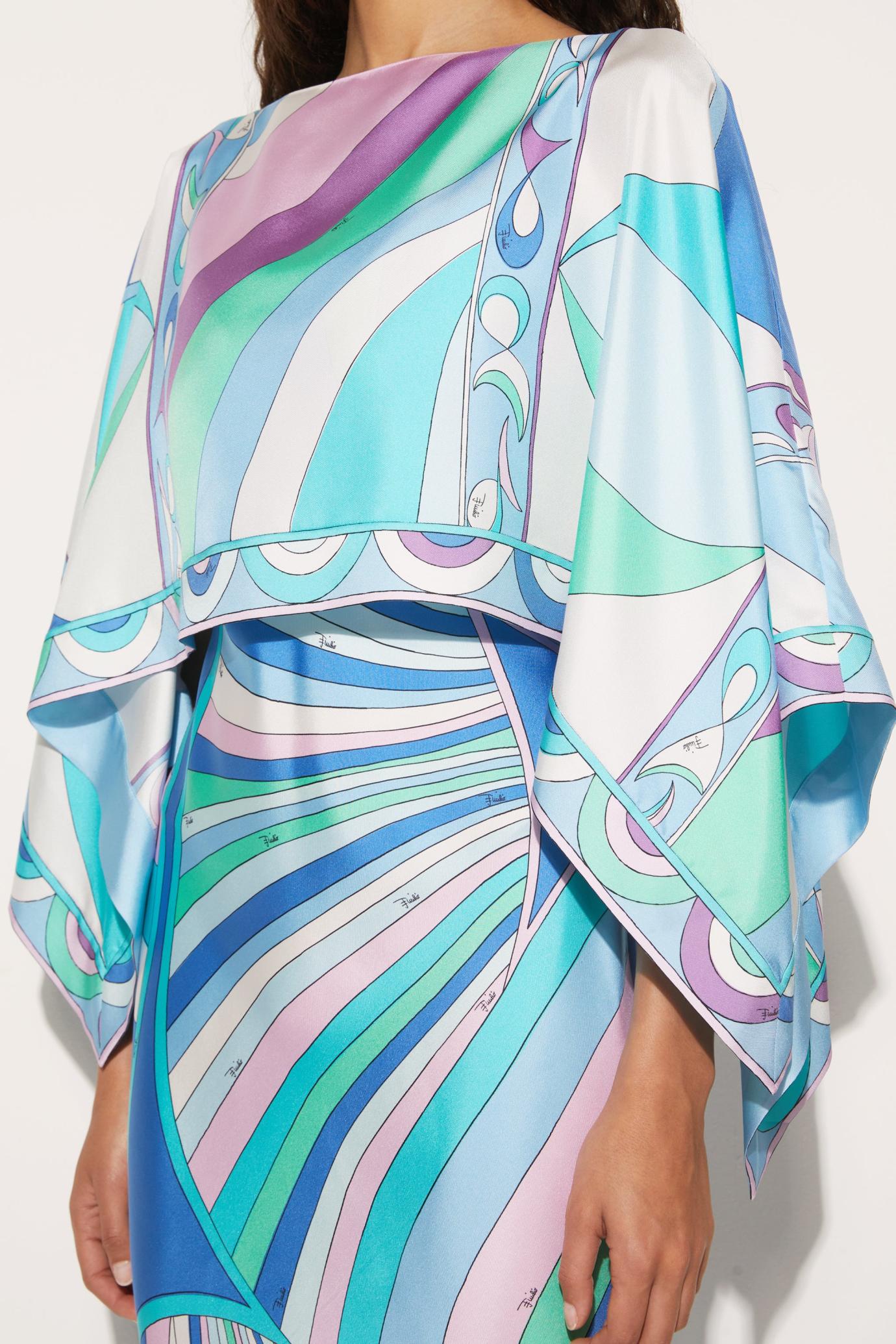 PUCCI Dresses | Women Iride And Pesci-Print Silk-Twill Dress