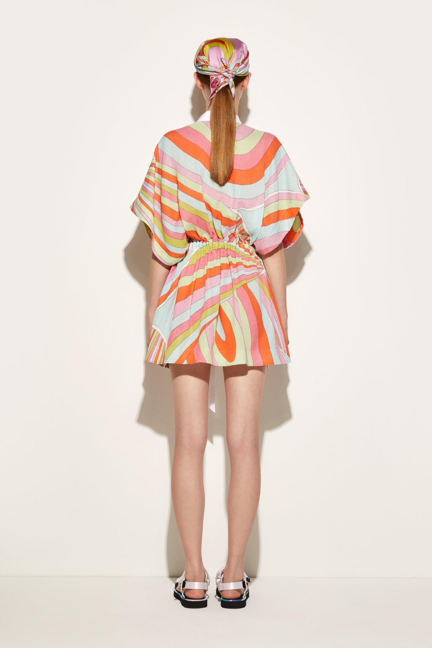 PUCCI Dresses | Women Iride-Print Cotton Dress