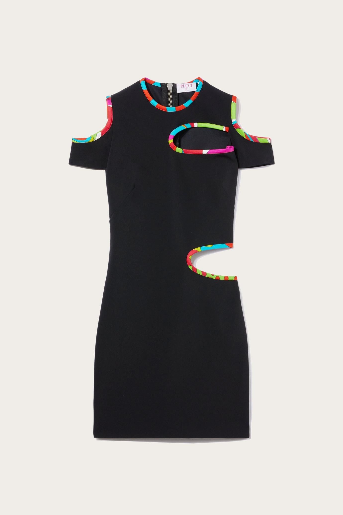 PUCCI Dresses | Women Iride-Print Cut-Out Dress