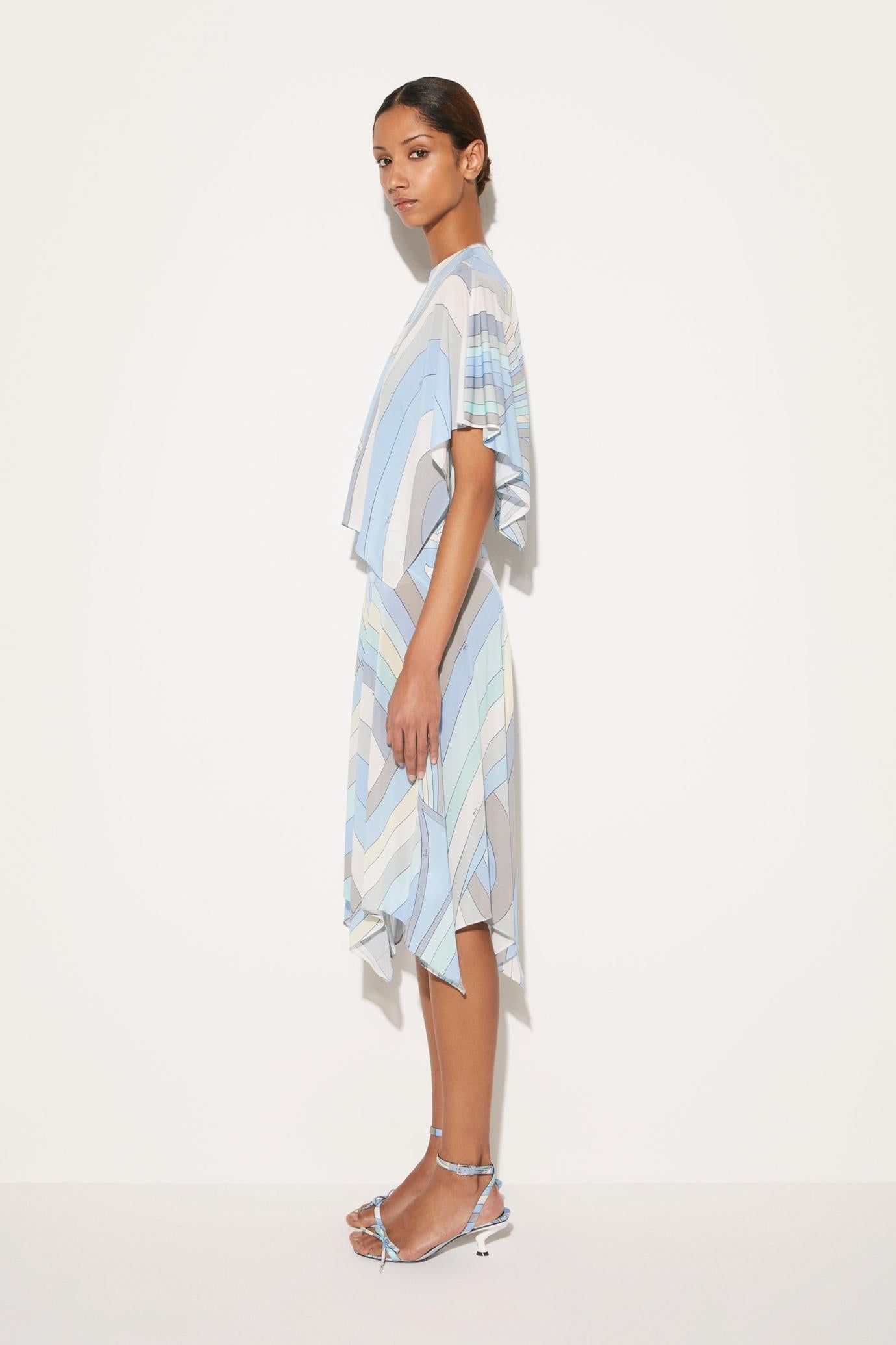 PUCCI Dresses | Women Iride-Print Layered Dress