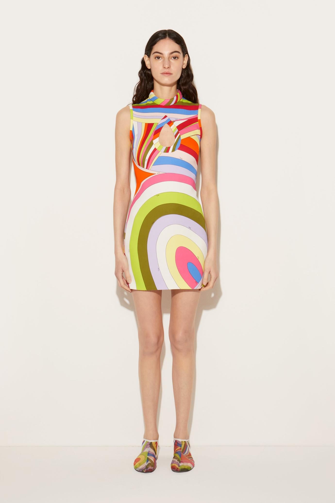 PUCCI Dresses | Women Iride-Print Mini Dress