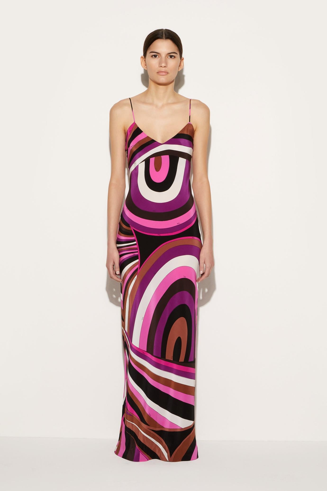 PUCCI Dresses | Women Iride-Print Silk Dress