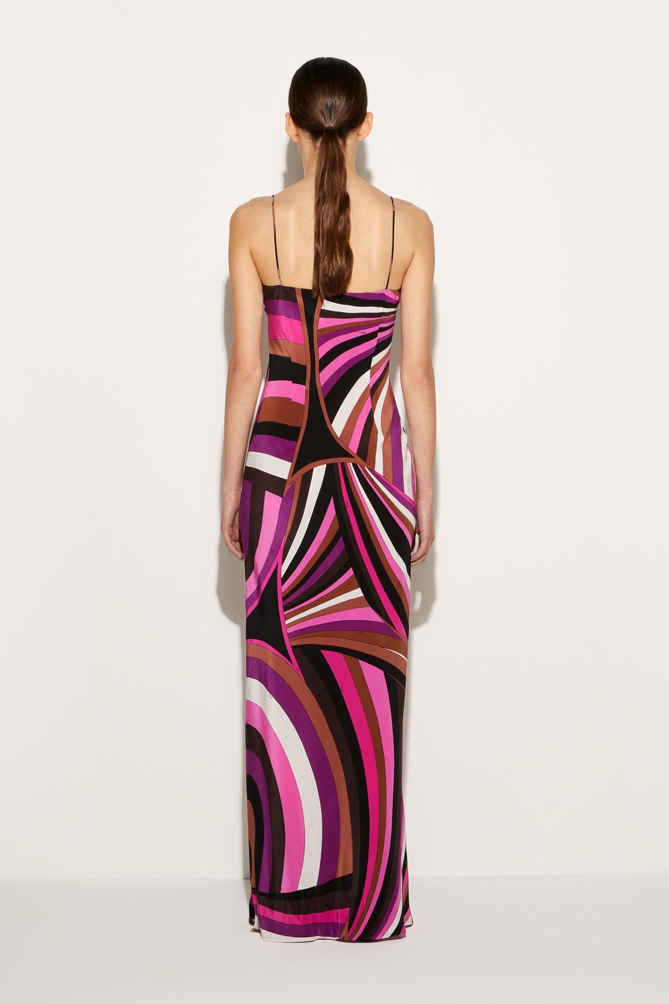 PUCCI Dresses | Women Iride-Print Silk Dress