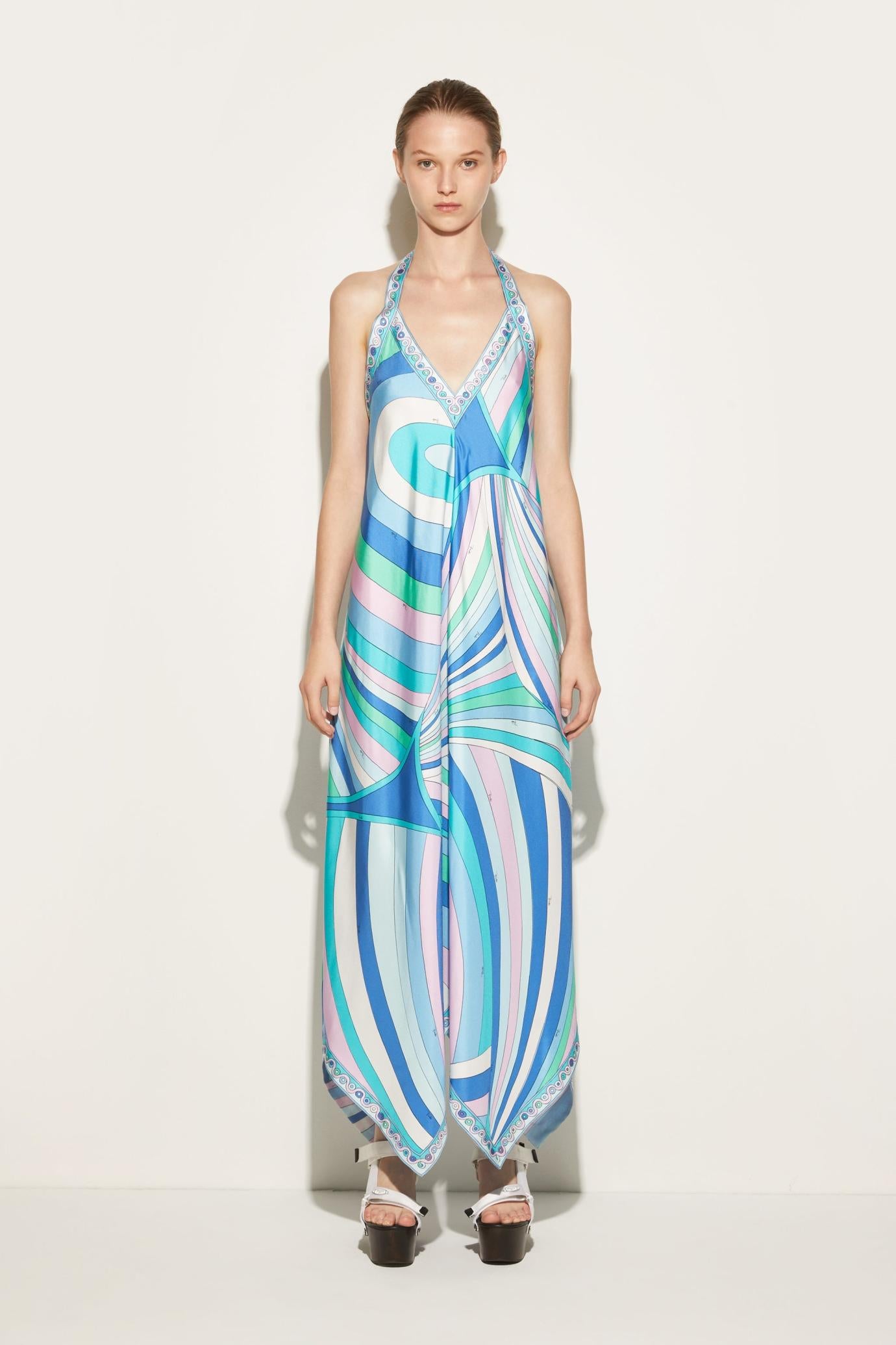 PUCCI Dresses | Women Iride-Print Silk-Twill Dress