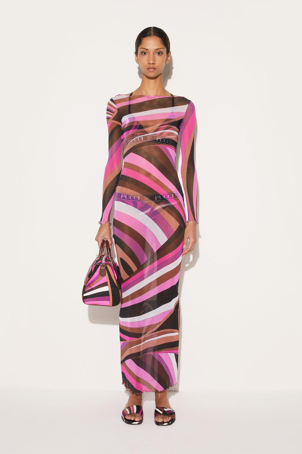 PUCCI Dresses | Women Iride-Print Tulle Dress