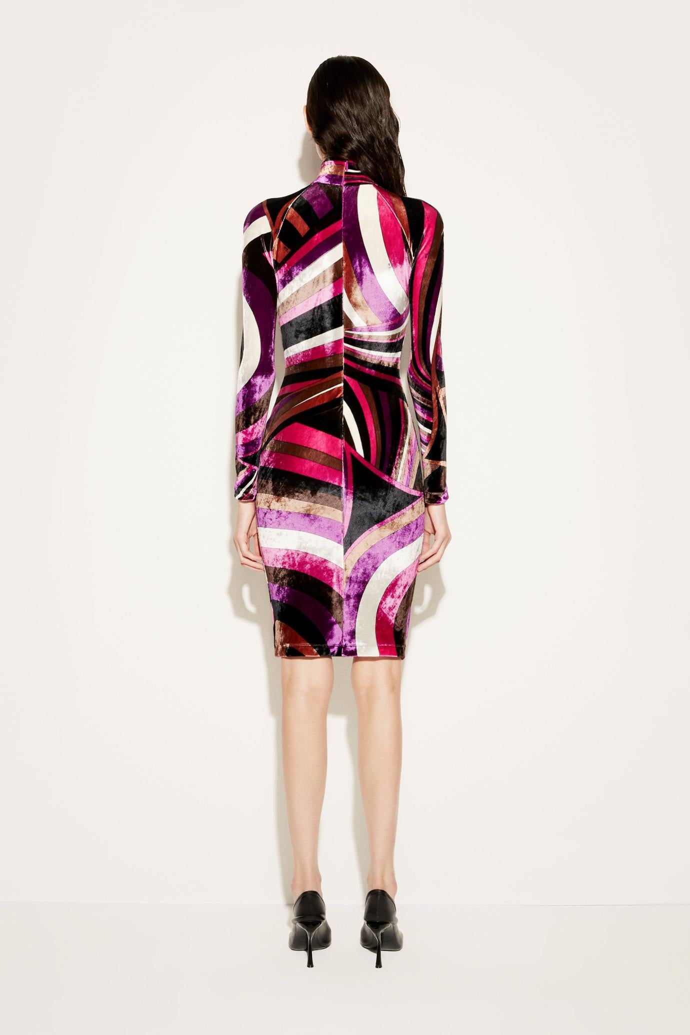 PUCCI Dresses | Women Iride-Print Velvet Dress