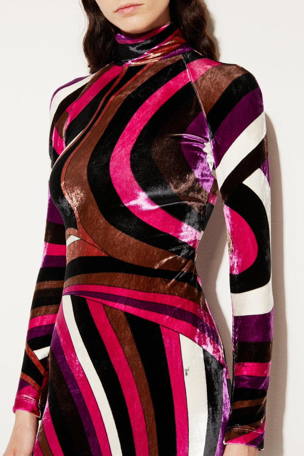 PUCCI Dresses | Women Iride-Print Velvet Dress