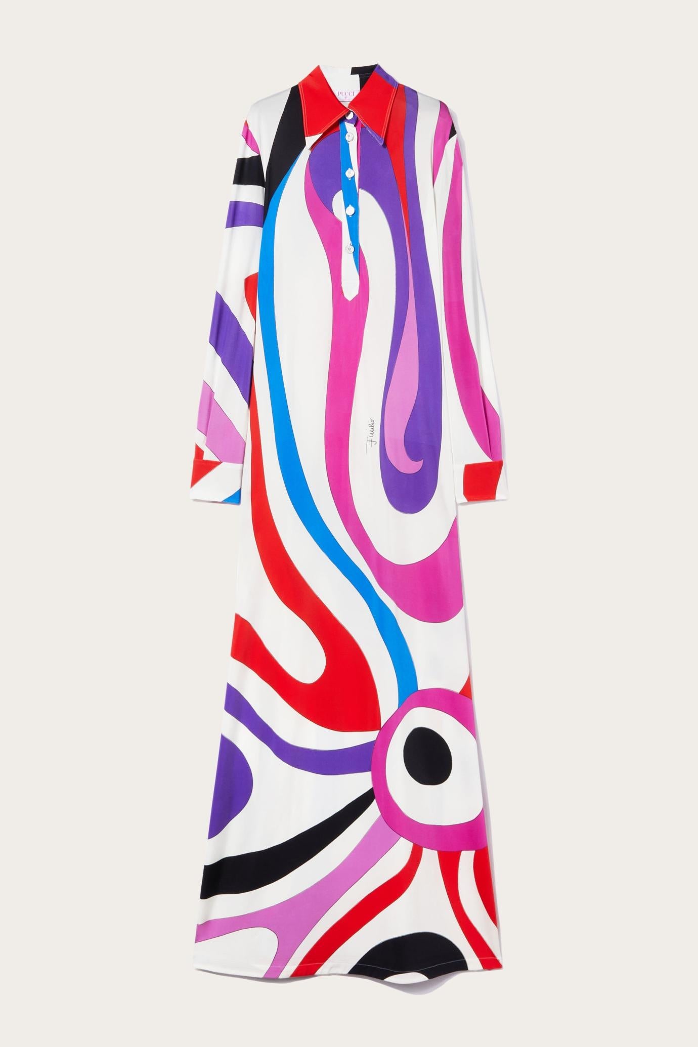 PUCCI Dresses | Women Marmo-Print Long Dress