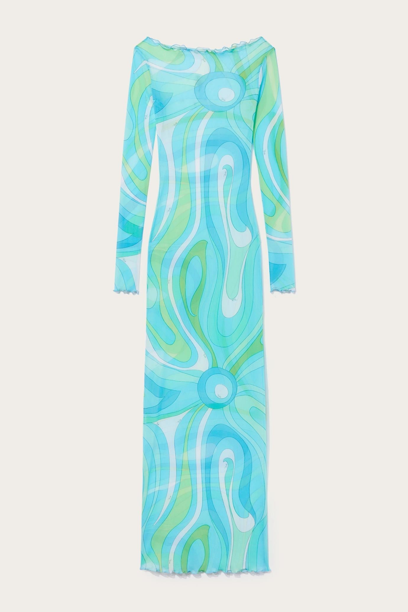 PUCCI Dresses | Women Marmo-Print Long Dress