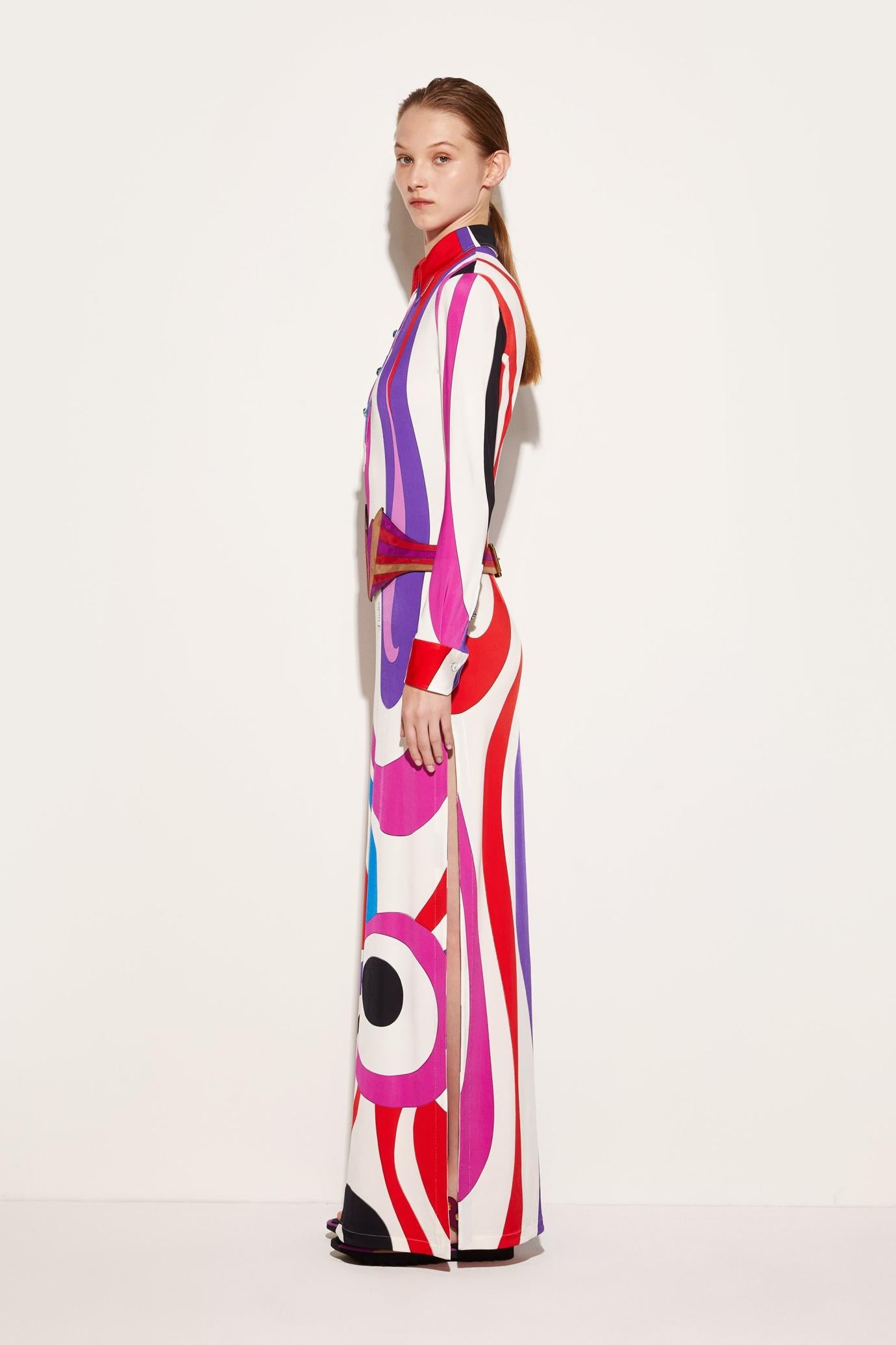 PUCCI Dresses | Women Marmo-Print Long Dress