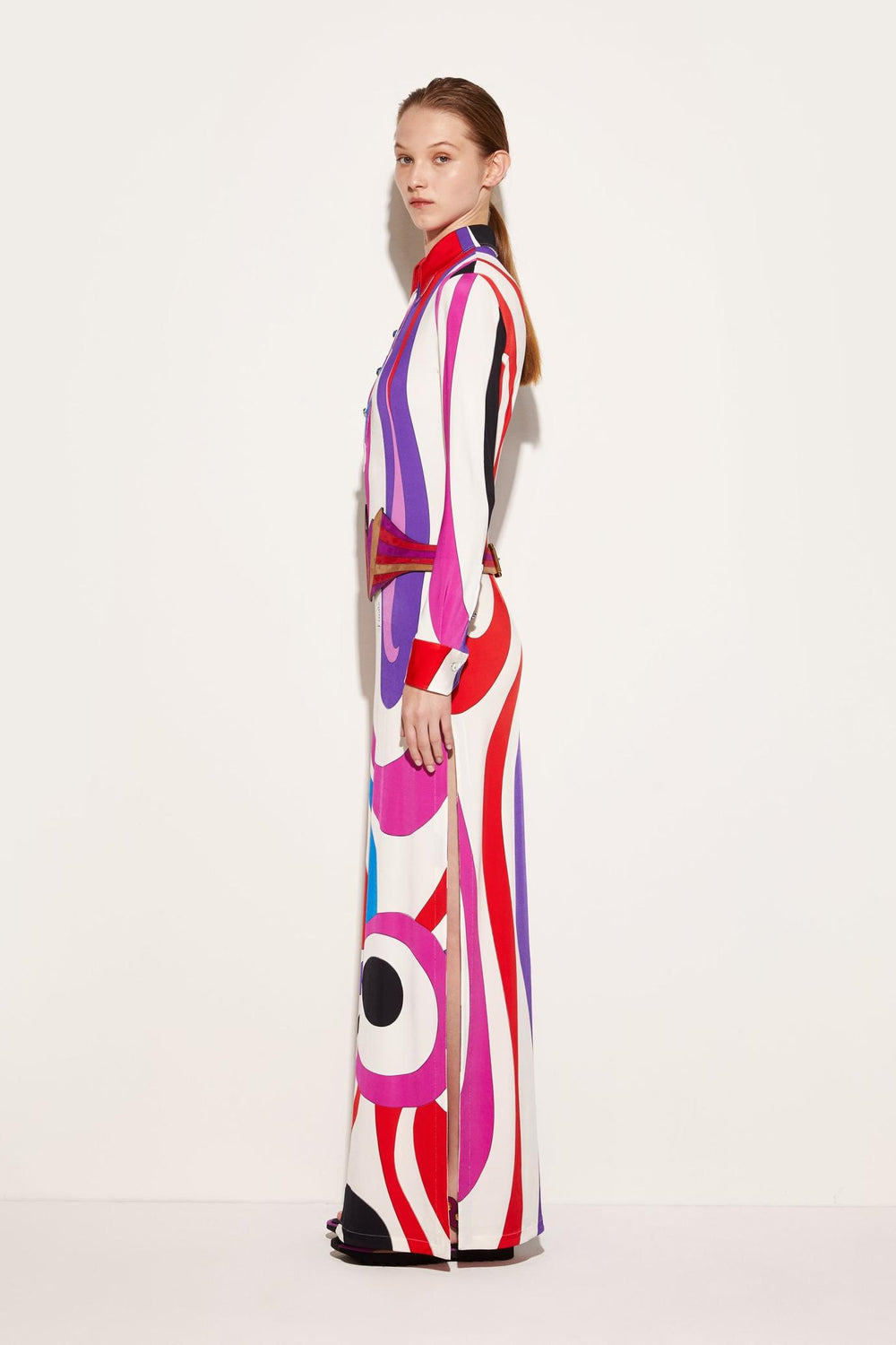 PUCCI Dresses | Women Marmo-Print Long Dress