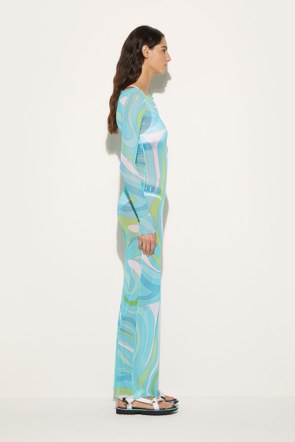 PUCCI Dresses | Women Marmo-Print Long Dress