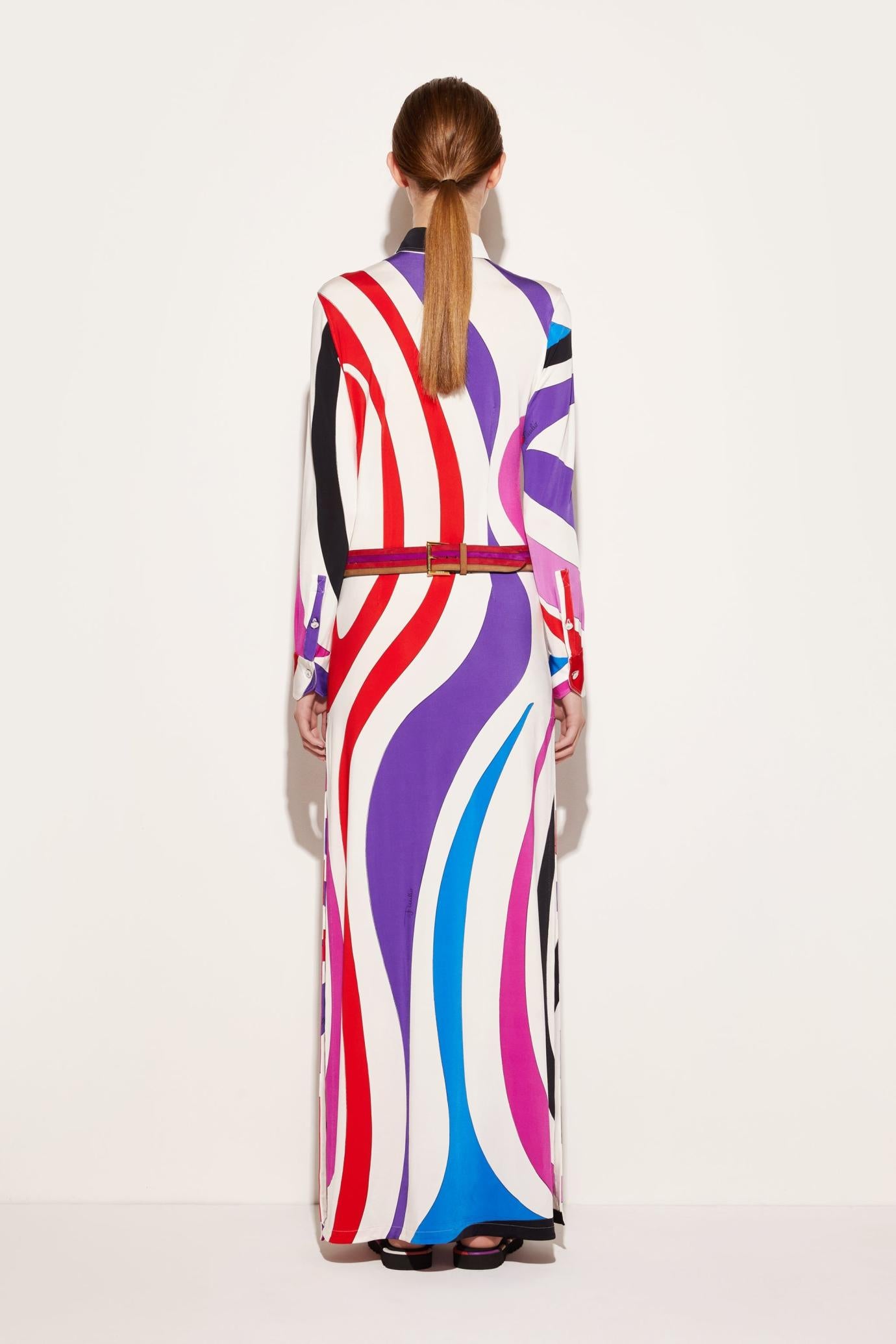 PUCCI Dresses | Women Marmo-Print Long Dress