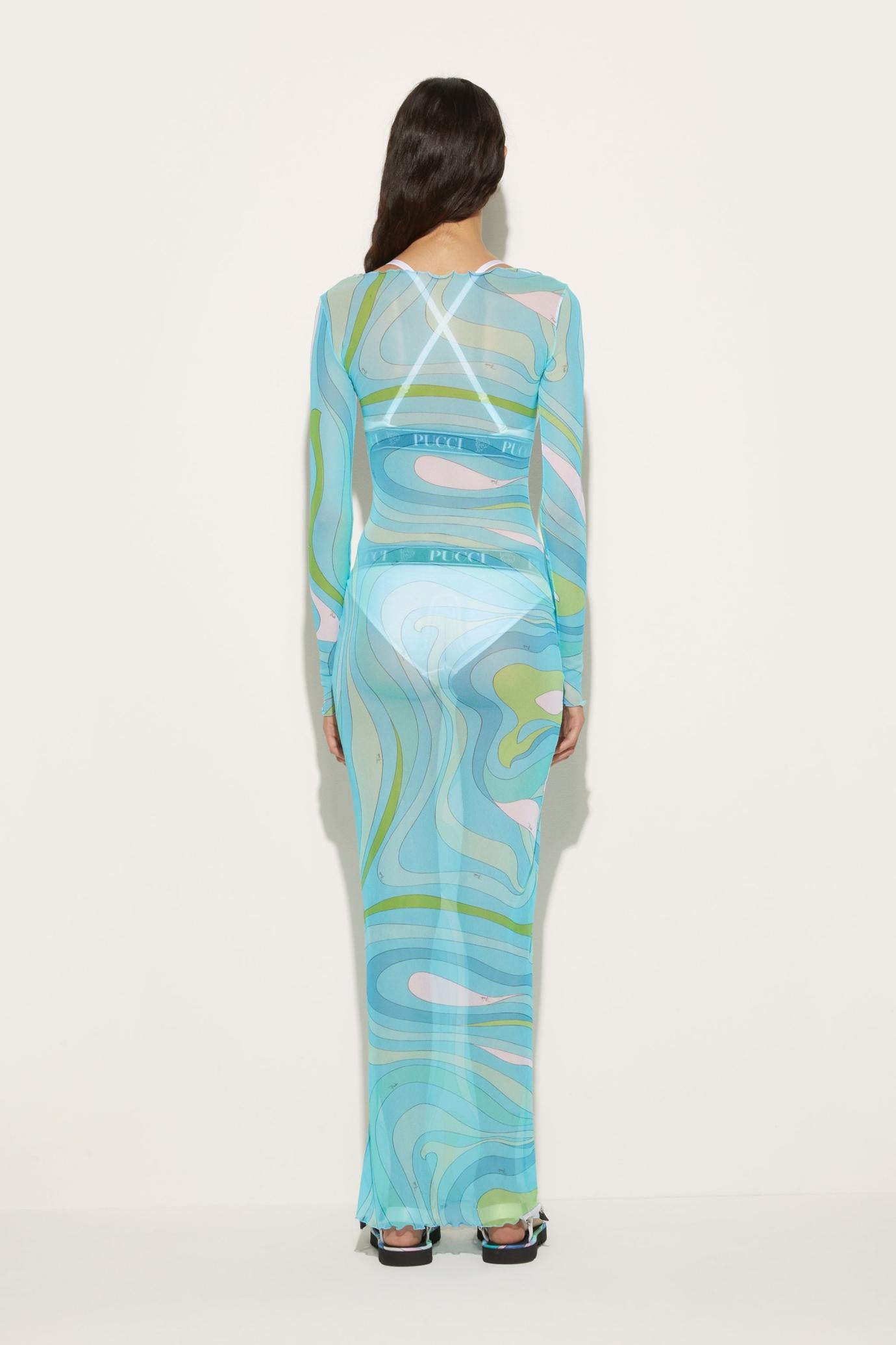 PUCCI Dresses | Women Marmo-Print Long Dress