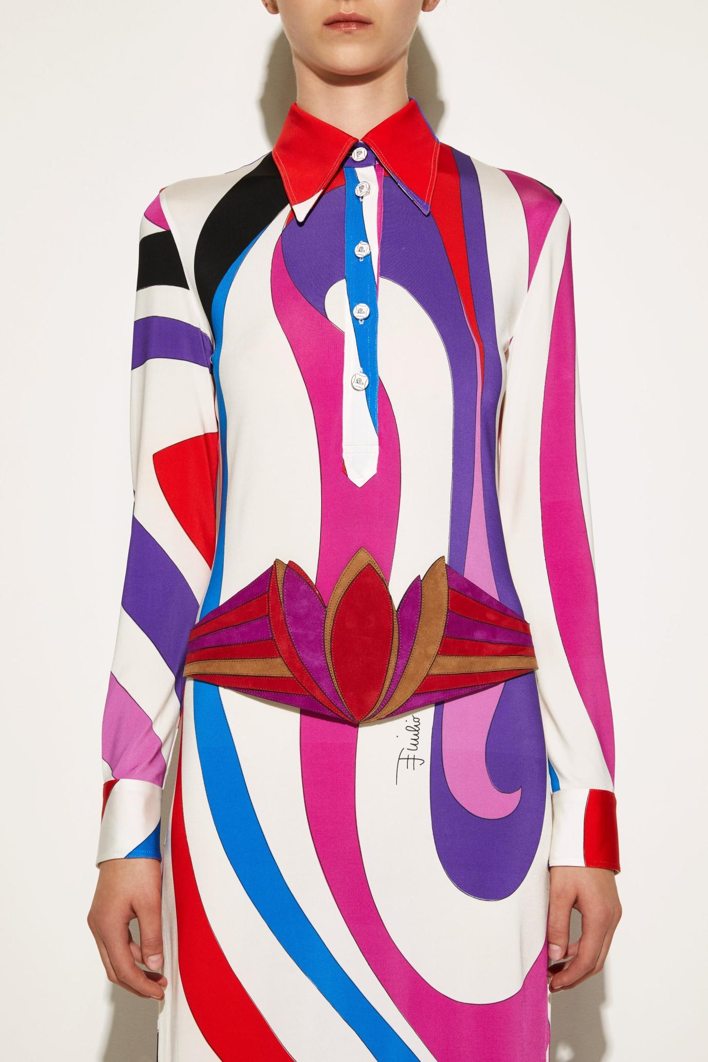 PUCCI Dresses | Women Marmo-Print Long Dress