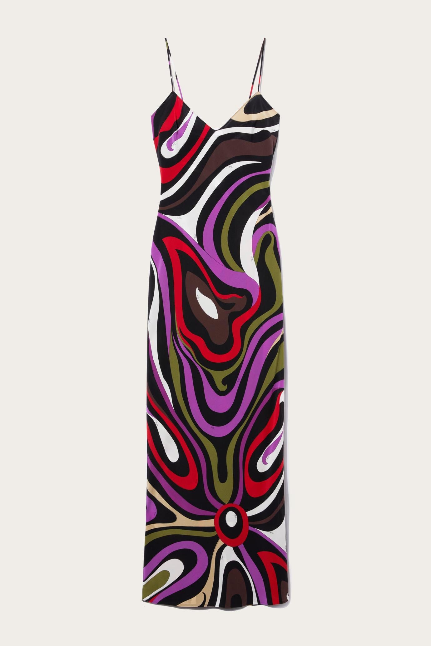 PUCCI Dresses | Women Marmo-Print Silk Dress