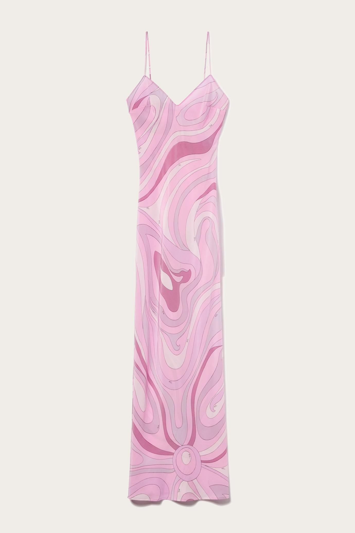 PUCCI Dresses | Women Marmo-Print Silk Dress