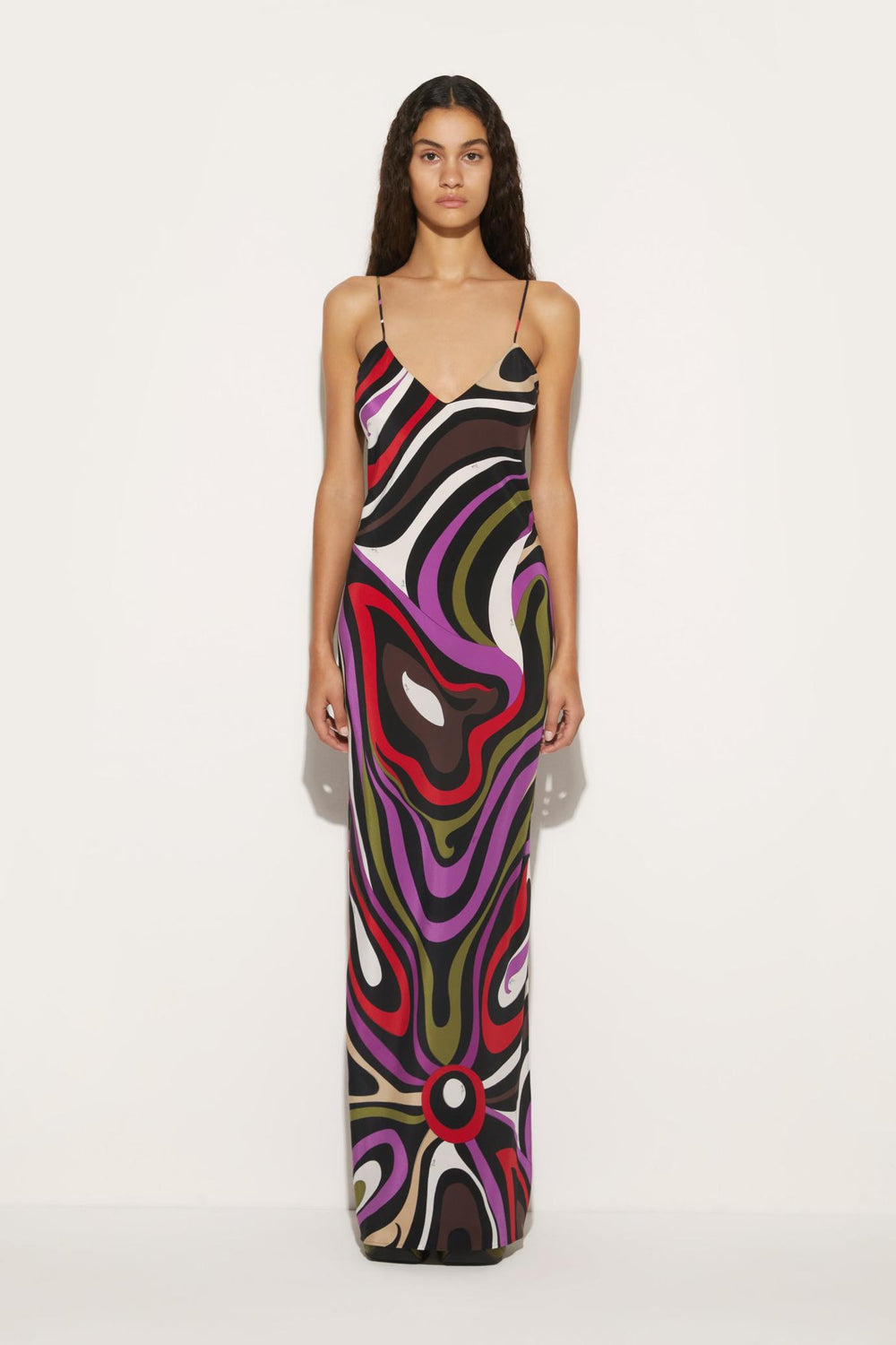 PUCCI Dresses | Women Marmo-Print Silk Dress