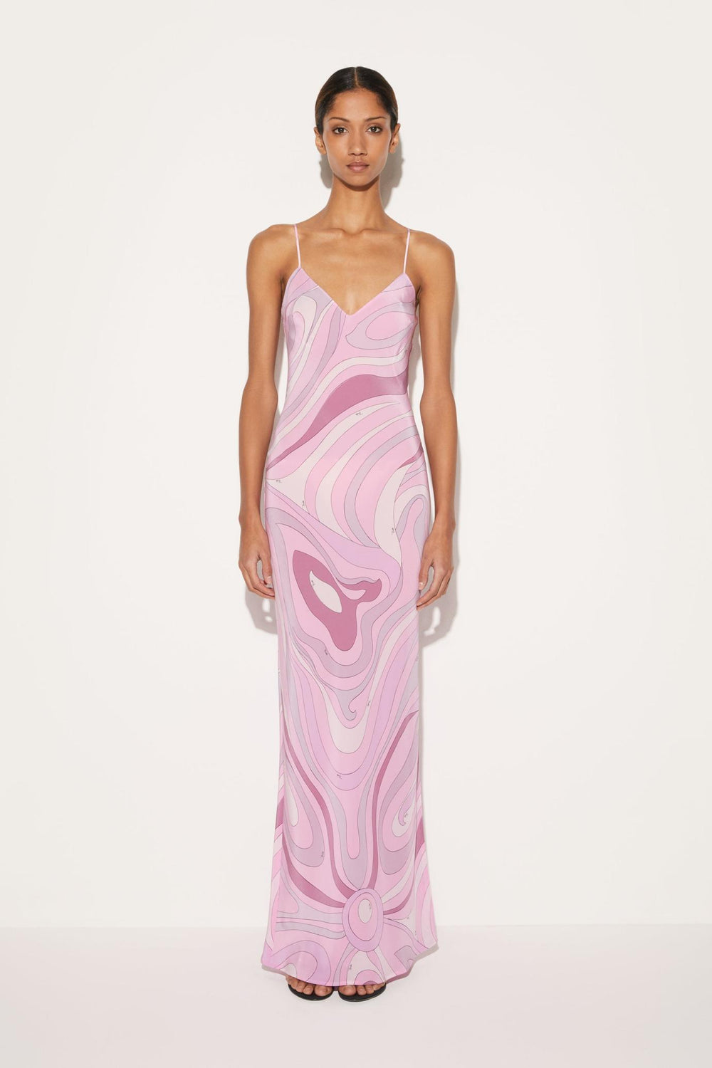 PUCCI Dresses | Women Marmo-Print Silk Dress
