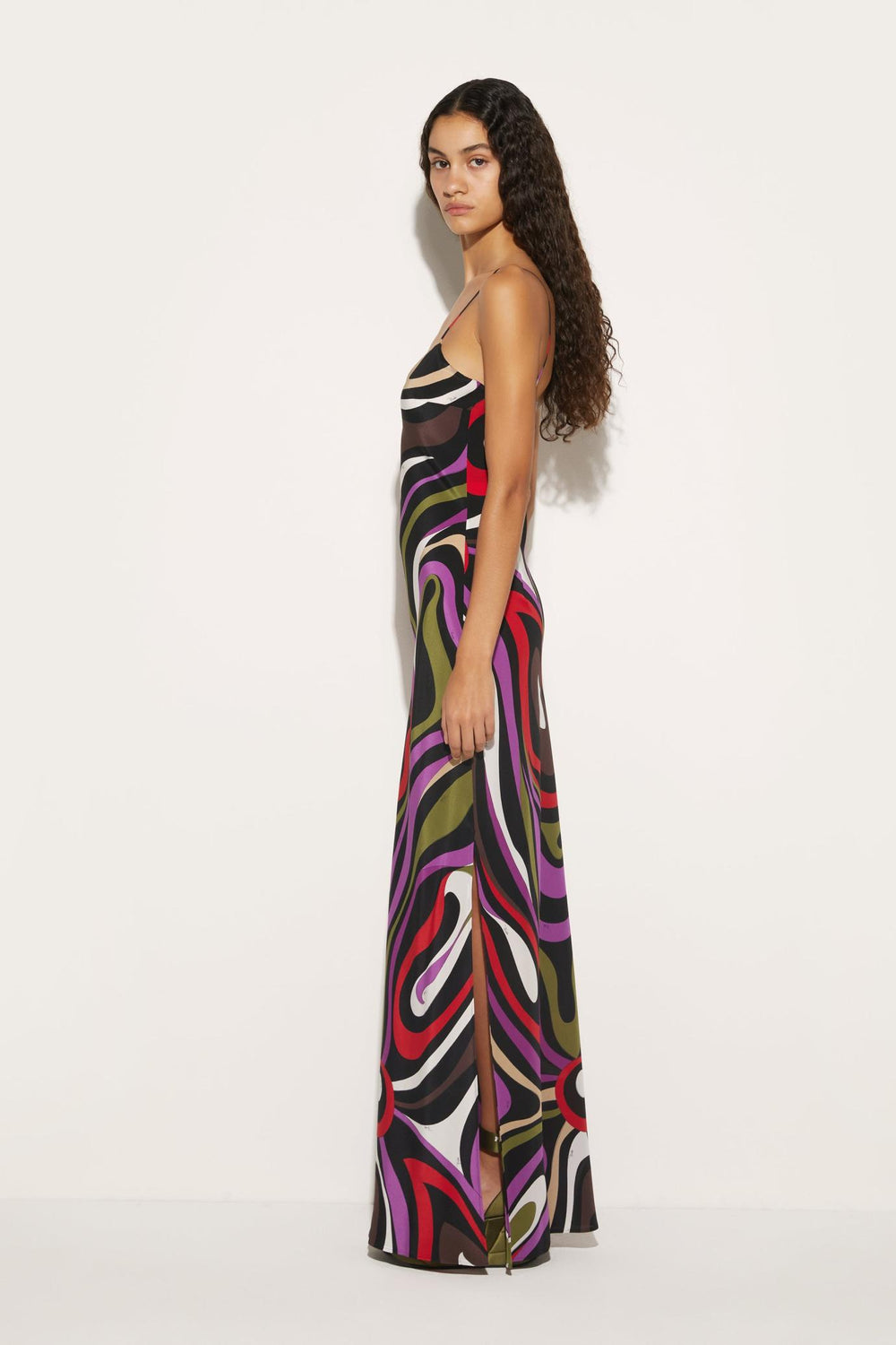 PUCCI Dresses | Women Marmo-Print Silk Dress