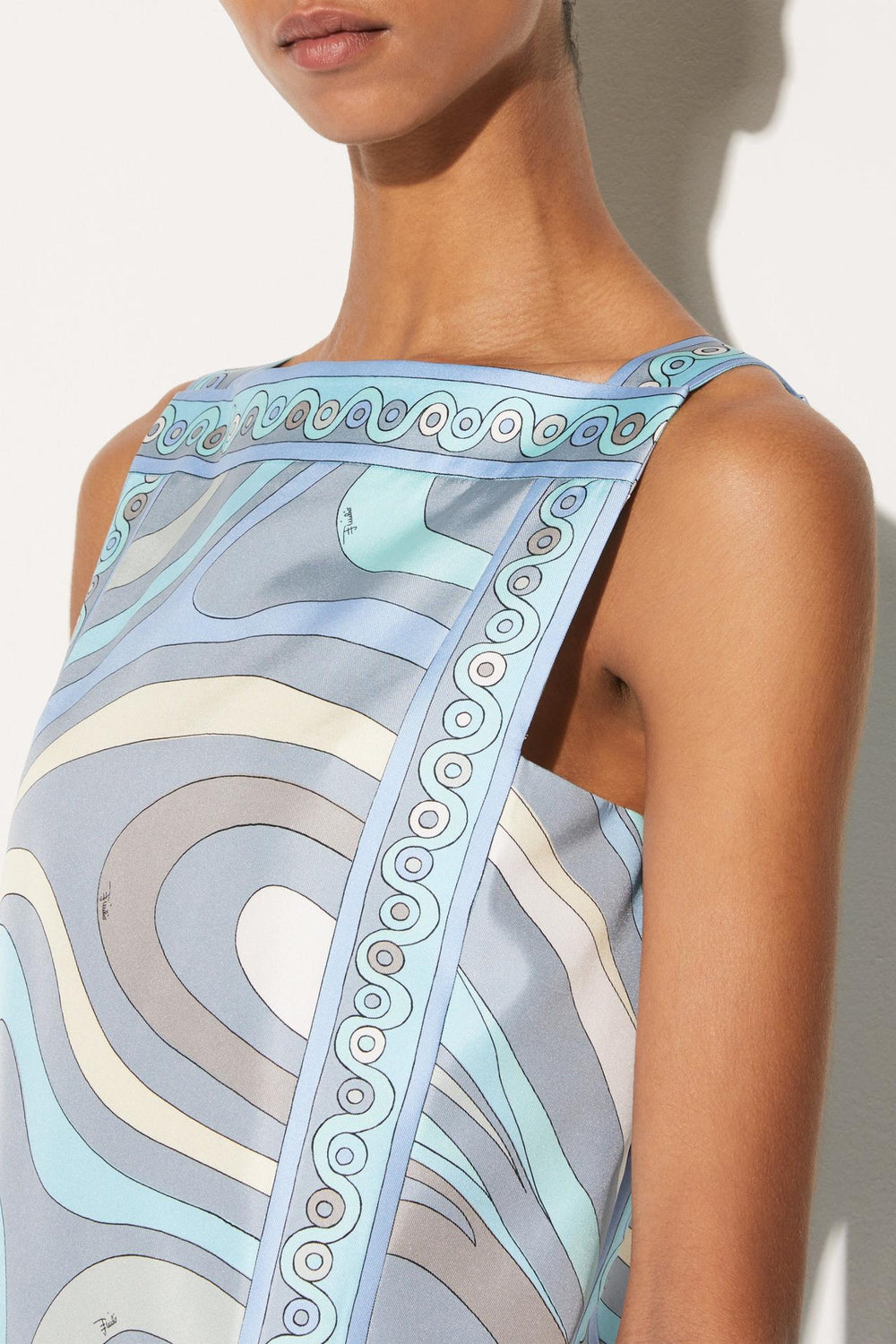 PUCCI Dresses | Women Marmo-Print Silk-Twill Dress