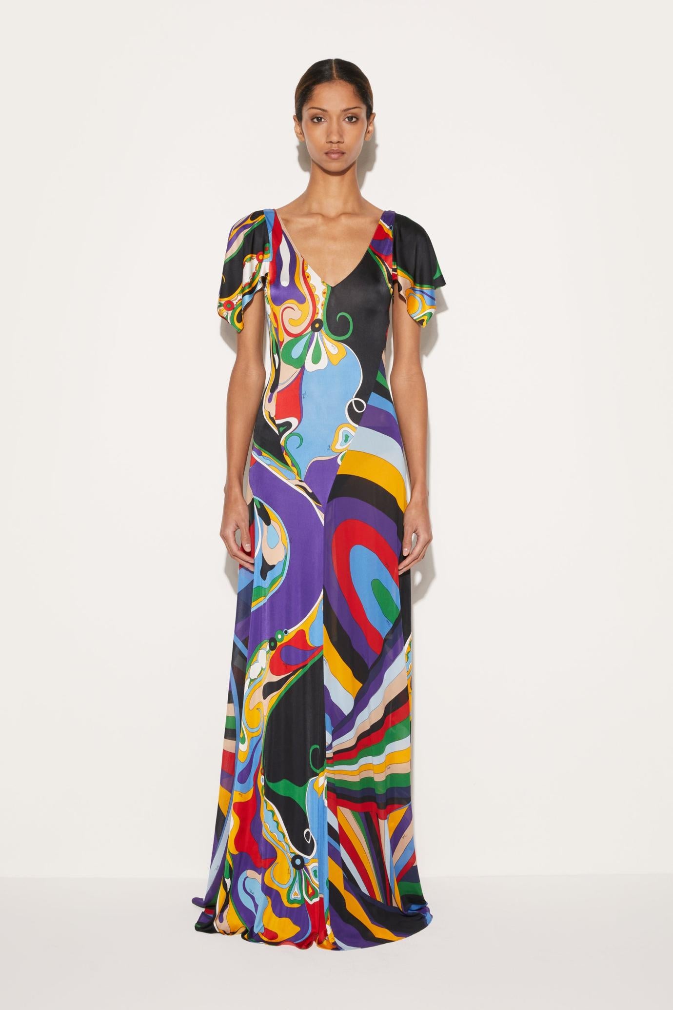 PUCCI Dresses | Women Orchidee And Iride-Print Dress