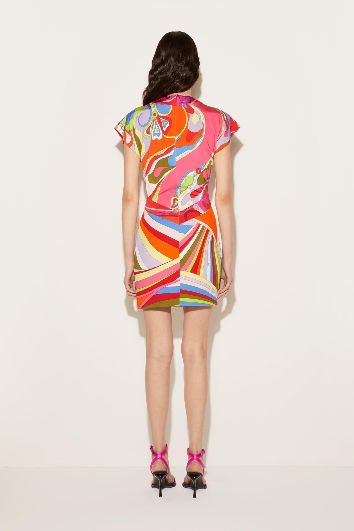 PUCCI Dresses | Women Orchidee And Iride-Print Dress