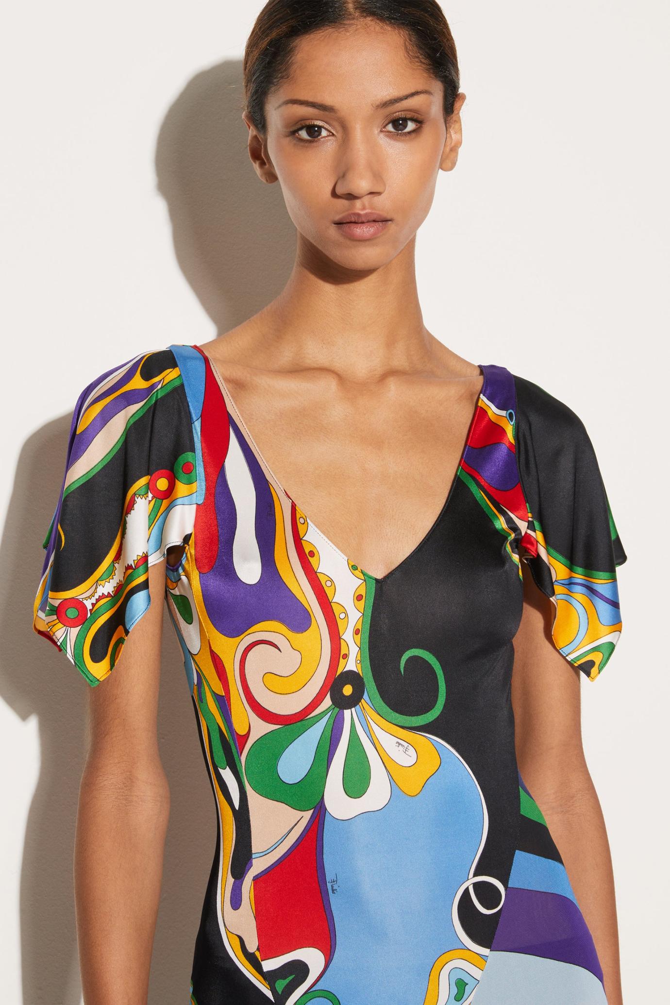 PUCCI Dresses | Women Orchidee And Iride-Print Dress