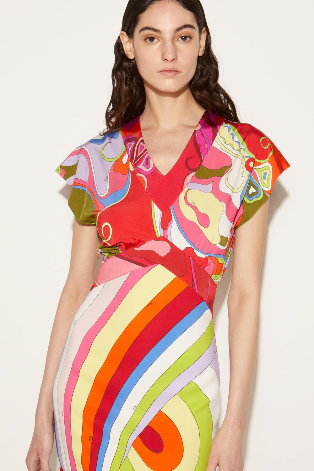 PUCCI Dresses | Women Orchidee And Iride-Print Dress