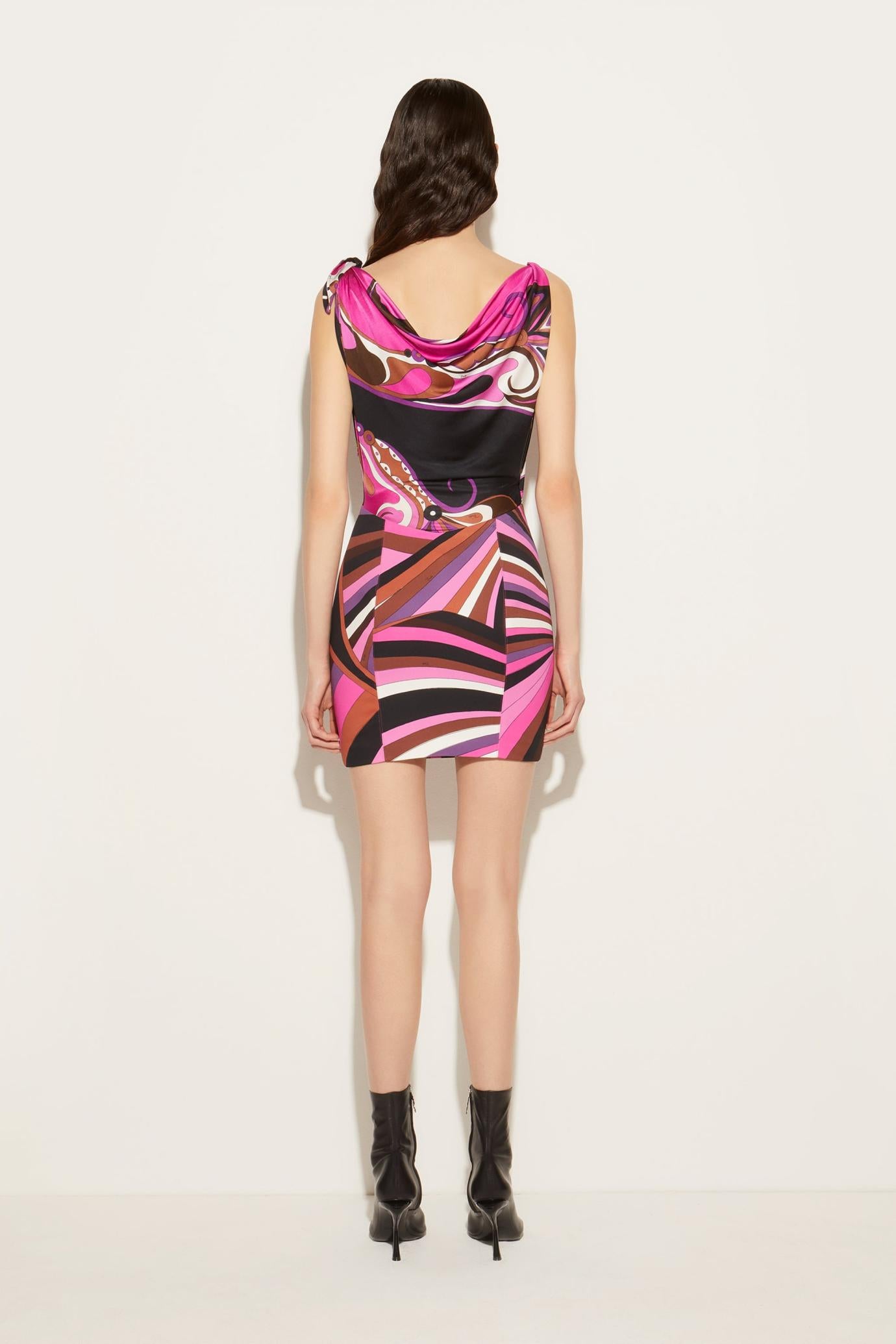 PUCCI Dresses | Women Orchidee And Iride Print Mini Dress