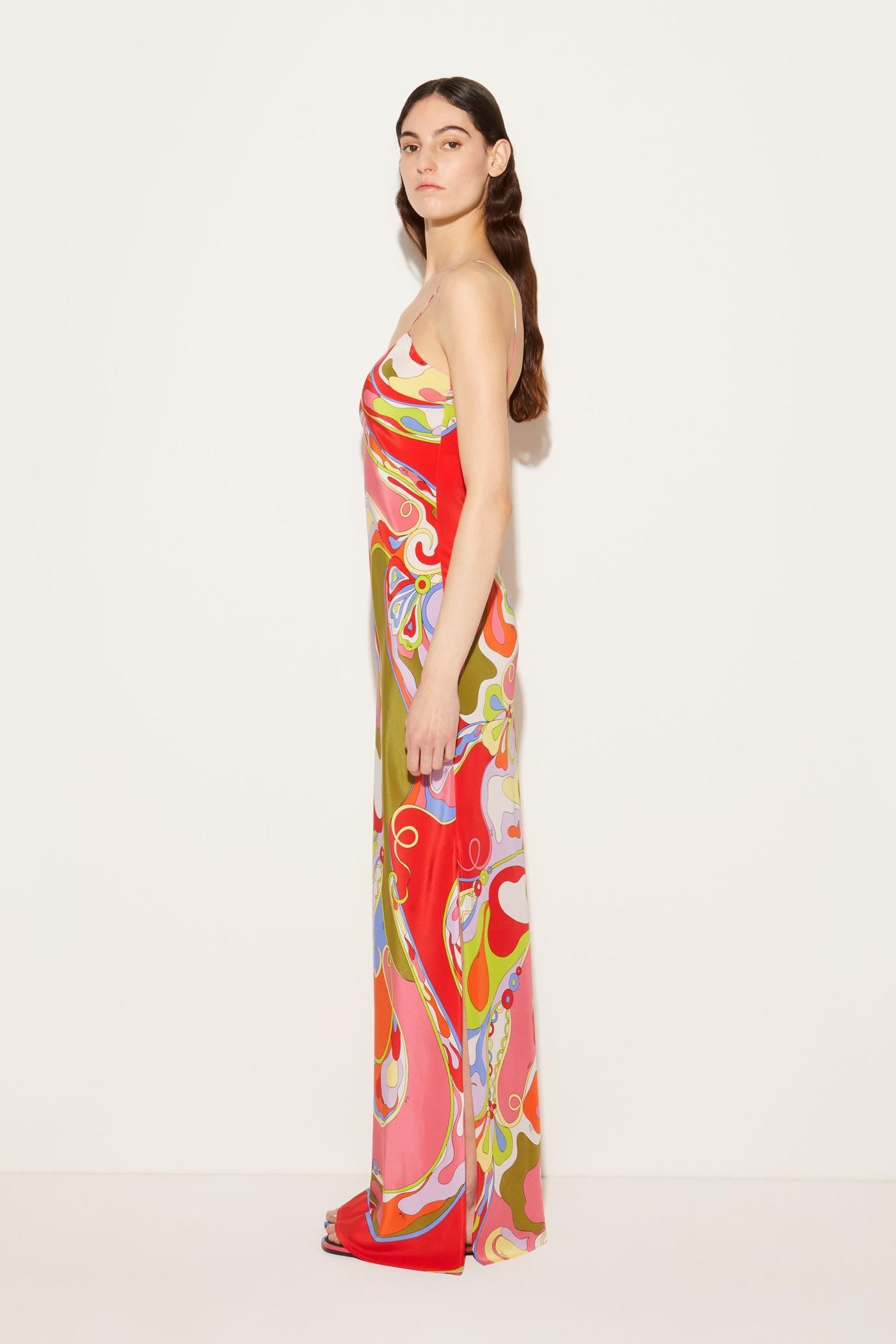 PUCCI Dresses | Women Orchidee-Print Silk Dress
