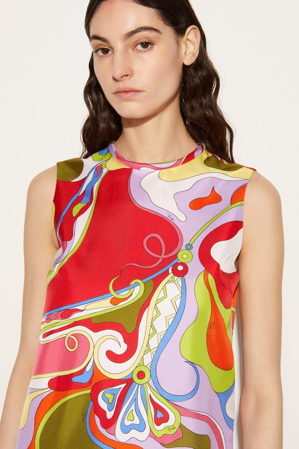 PUCCI Dresses | Women Orchidee-Print Silk-Twill Dress