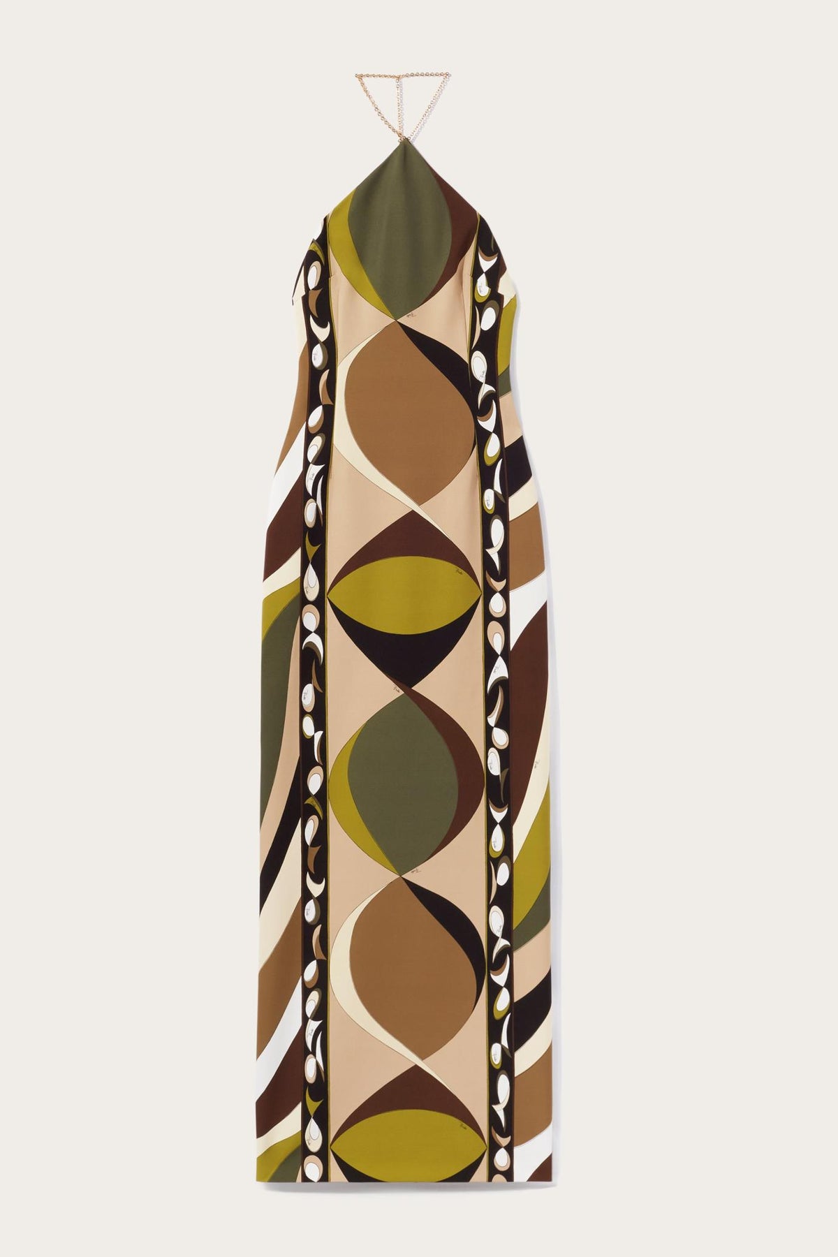 PUCCI Dresses | Women Pesci-Print Halterneck Long Dress