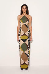 PUCCI Dresses | Women Pesci-Print Halterneck Long Dress