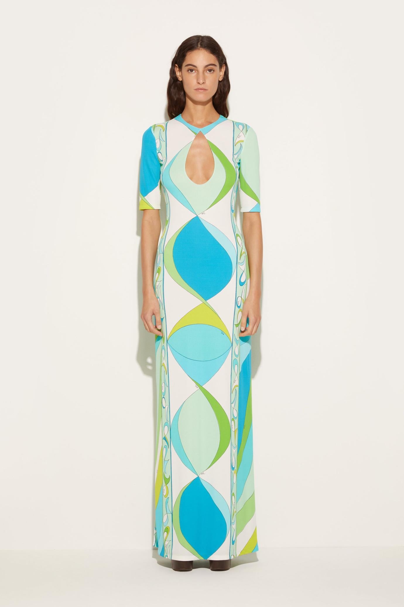 PUCCI Dresses | Women Pesci-Print Long Dress