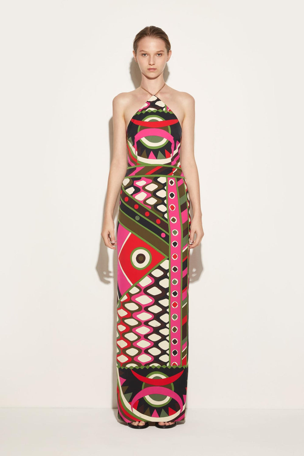 PUCCI Dresses | Women Vivara-Print Halterneck Dress