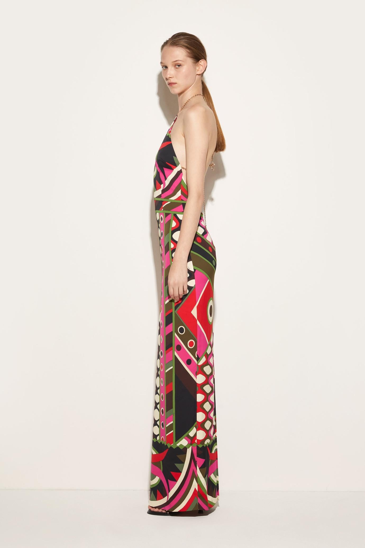 PUCCI Dresses | Women Vivara-Print Halterneck Dress