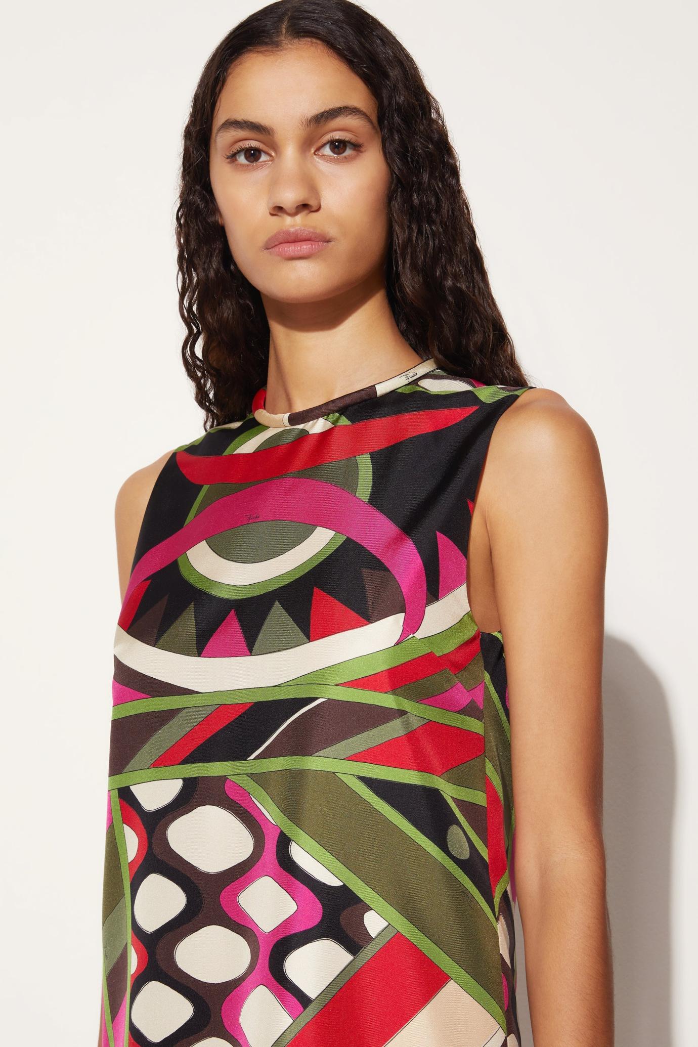 PUCCI Dresses | Women Vivara-Print Silk-Twill Dress