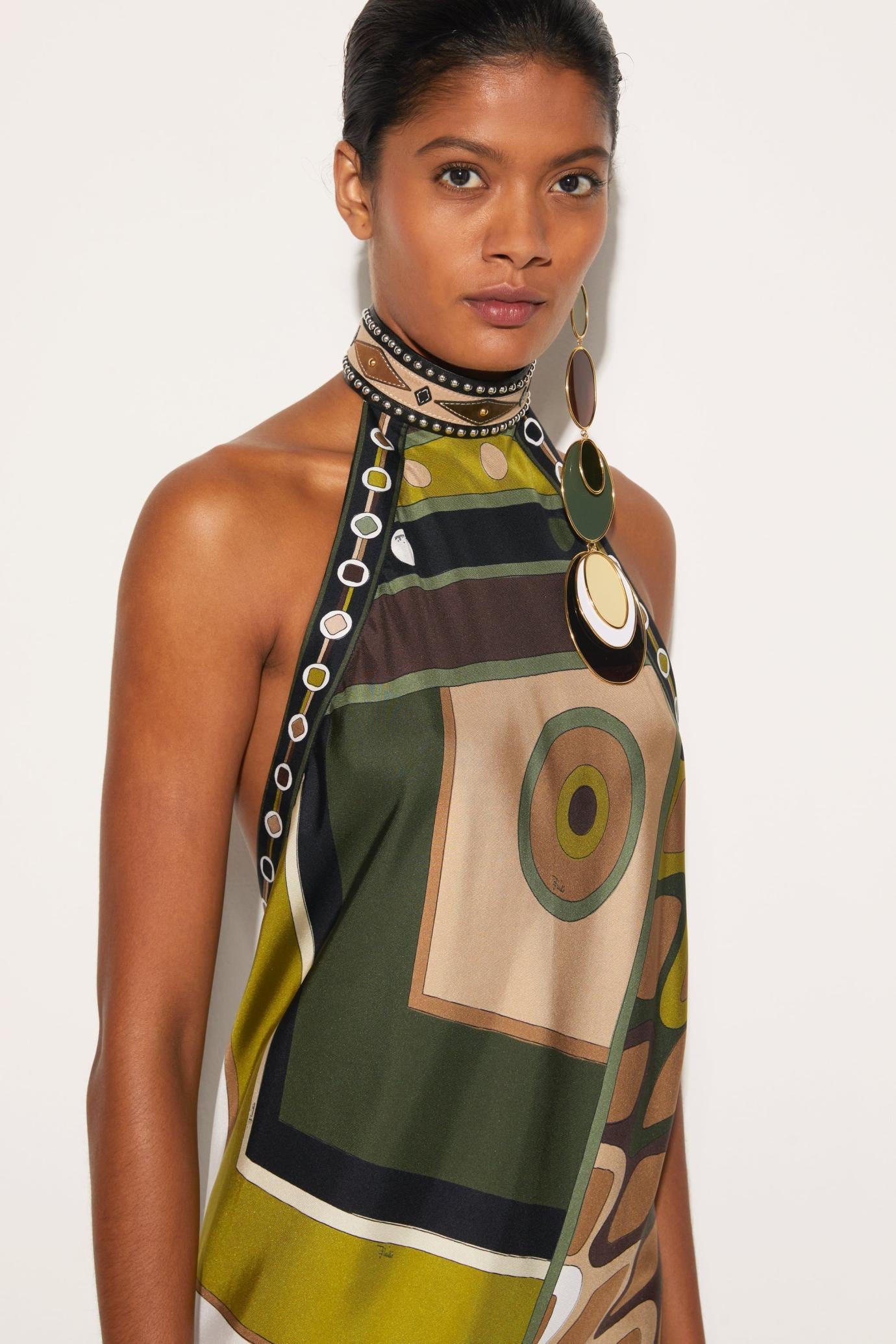 PUCCI Dresses | Women Vivara-Print Silk-Twill Dress