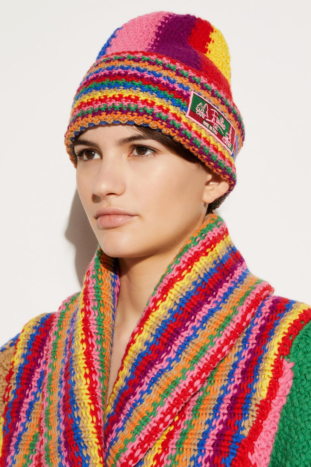PUCCI Hats And Hair Accessories | Women Colourblock Wool Beanie Hat