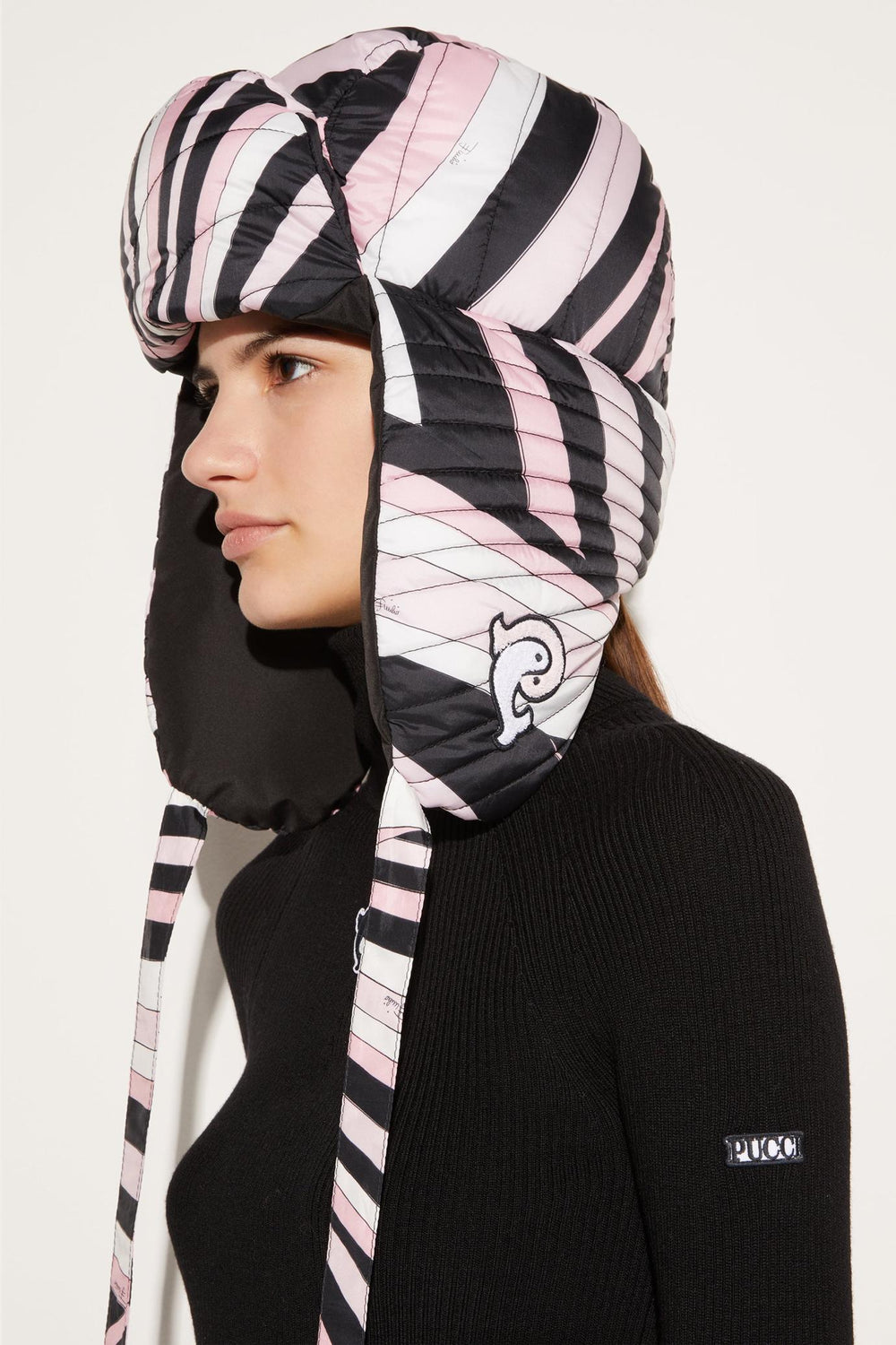 PUCCI Hats And Hair Accessories | Women Iride-Print Chapka Hat