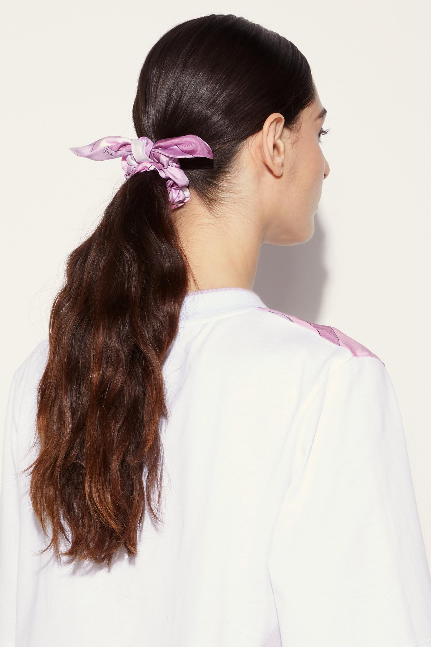 PUCCI Hats And Hair Accessories | Women Iride-Print Silk Hair Tie