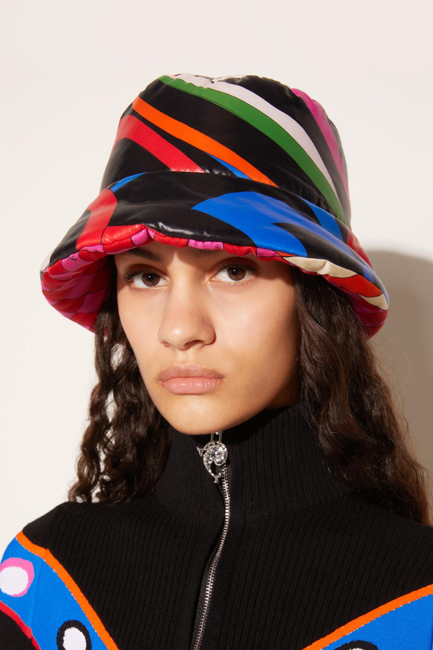 PUCCI Hats And Hair Accessories | Women Marmo And Giardino-Print Reversible Bucket Hat