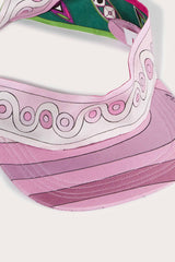 PUCCI Hats And Hair Accessories | Women Marmo And Onde-Print Silk-Twill Visor