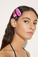 PUCCI Hats And Hair Accessories | Women Marmo-Print Hair Clips