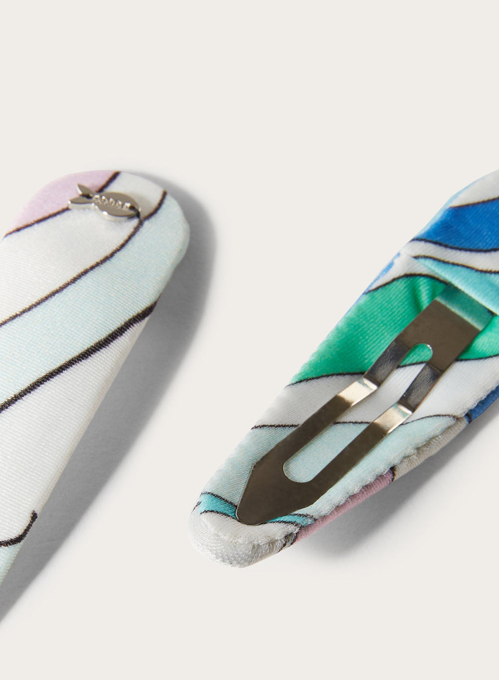 PUCCI Hats And Hair Accessories | Women Marmo-Print Hair Clips