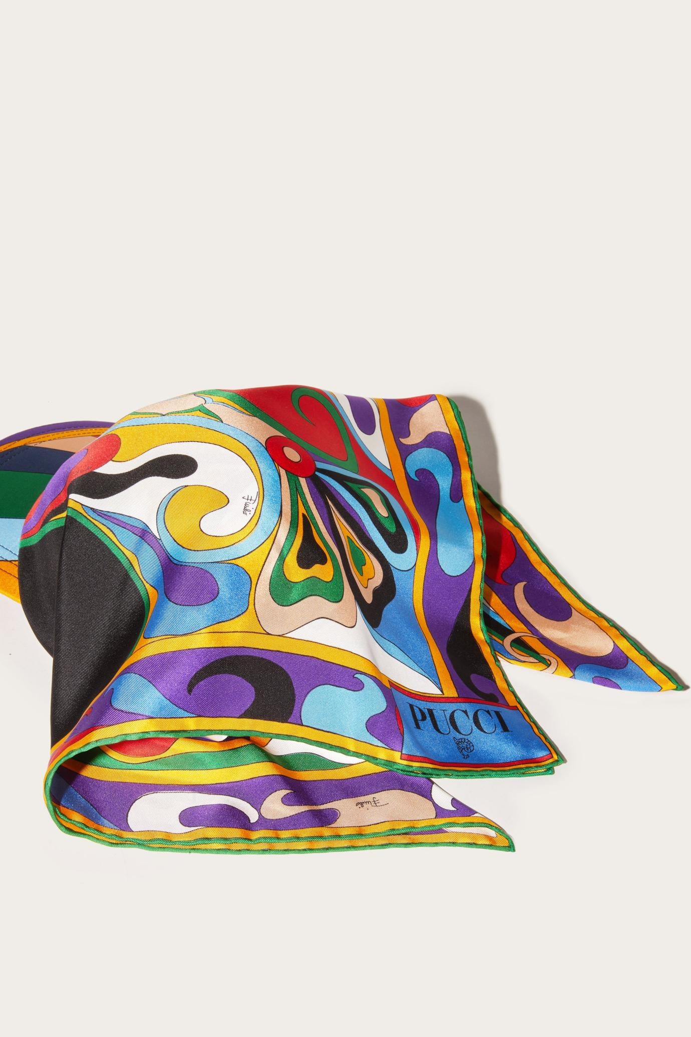 PUCCI Hats And Hair Accessories | Women Orchidee-Print Silk-Twill Cap